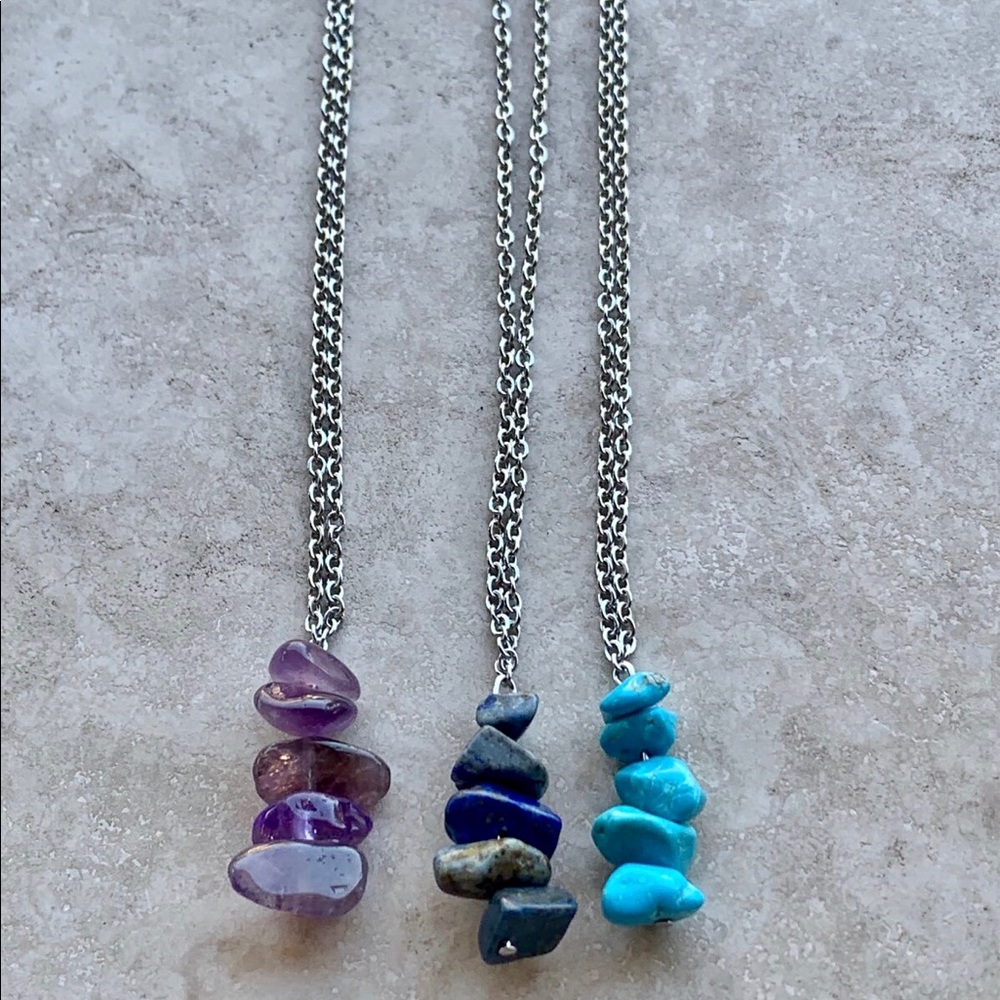 Boho Crystal Pendant necklace